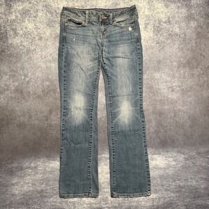 Vintage American Eagle Outfitters Slim Boot Jeans Women Size 4 Distressed